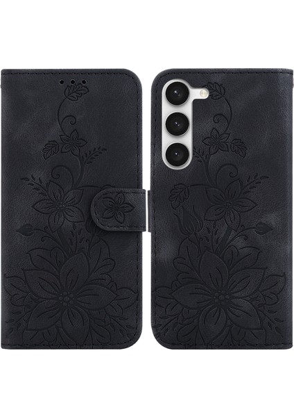 Samsung Galaxy S23 Için Kılıf Kabartmalı Lily Premium Pu Deri Cüzdan Stili Kart Tutuculu ve Standlı Çevirmeli Telefon Kılıfı (Yurt Dışından) indirimleri