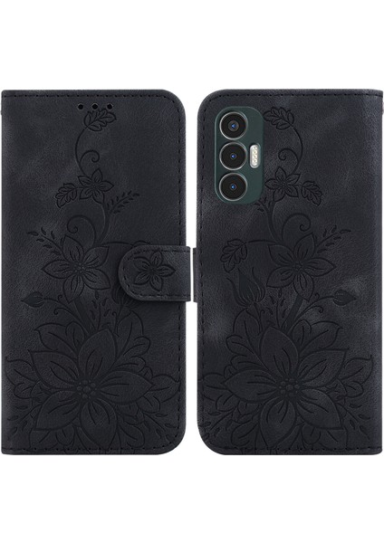 Tecno Pova 3 Için Kılıf Kabartmalı Lily Premium Pu Deri Cüzdan Stili Kart Tutuculu ve Standlı Çevirmeli Telefon Kılıfı (Yurt Dışından) indirimleri