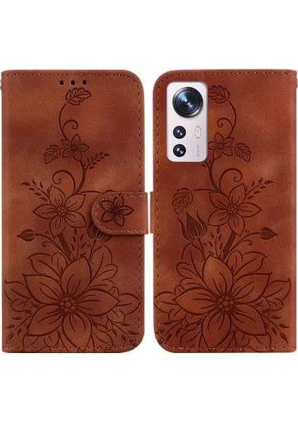 Xiaomi 12 Lite Için Kılıf Kabartmalı Lily Premium Pu Deri Cüzdan Stili Kart Tutuculu ve Standlı Çevirmeli Telefon Kılıfı (Yurt Dışından) indirimleri