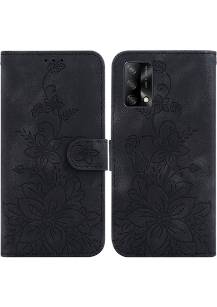 Oppo A74 4G/F19 4g Için Kılıf Kabartmalı Lily Premium Pu Deri Cüzdan Stili Kart Tutuculu ve Standlı Çevirmeli Telefon Kılıfı (Yurt Dışından) indirimleri