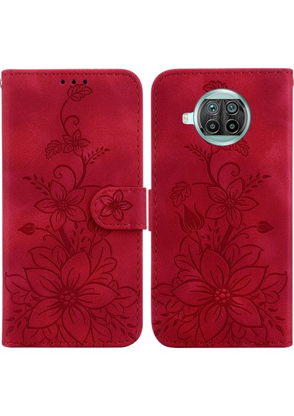 Xiaomi 10T Lite Için Kılıf Kabartmalı Lily Premium Pu Deri Cüzdan Stili Kart Tutuculu ve Standlı Çevirmeli Telefon Kılıfı (Yurt Dışından) indirimleri