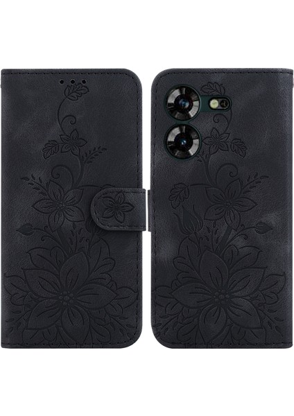 Tecno Pova 5 Için Kılıf Kabartmalı Lily Premium Pu Deri Cüzdan Stili Kart Tutuculu ve Standlı Çevirmeli Telefon Kılıfı (Yurt Dışından) indirimleri