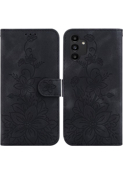 Samsung Galaxy A13 4g Için Kılıf Kabartmalı Lily Premium Pu Deri Cüzdan Stili Kart Tutuculu ve Standlı Çevirmeli Telefon Kılıfı (Yurt Dışından) indirimleri