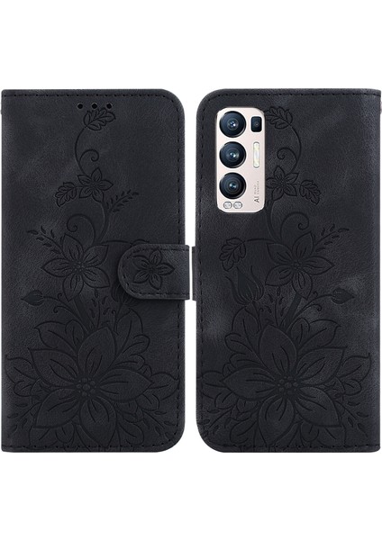 Oppo Find X3 Neo Için Kılıf Kabartmalı Lily Premium Pu Deri Cüzdan Stili Kart Tutuculu ve Standlı Çevirmeli Telefon Kılıfı (Yurt Dışından) indirimleri