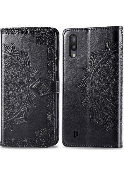 Samsung M10 Zarif Desen Iş Darbeye Çevir Telefon Kılıfı (Yurt Dışından)