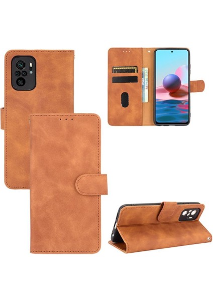 Xiaomi Redmi NOTE10 4g/not 10S Deri Folio Flip Case ile Telefon Kılıfı (Yurt Dışından)