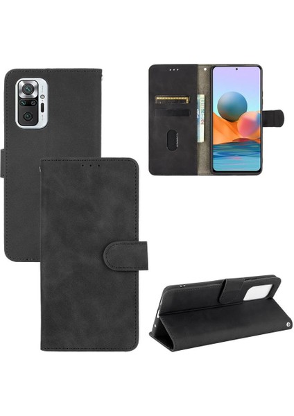 Xiaomi Redmi Not 10 Pro Max Deri Için Folio Flip Case Kart Tam Telefon Kılıfı (Yurt Dışından)