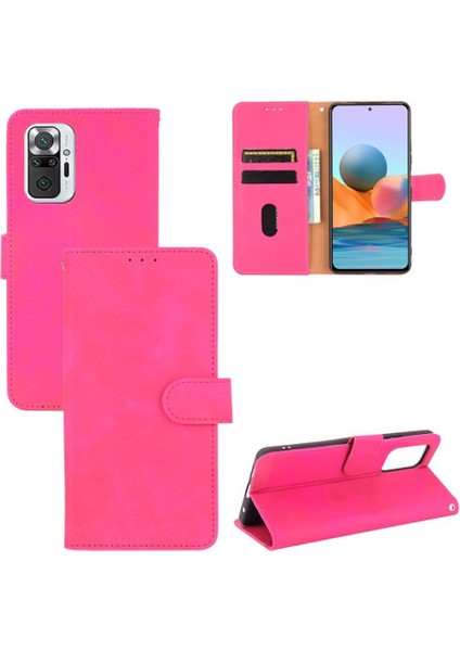 Xiaomi Redmi Not 10 Pro Max Deri Için Folio Flip Case Kart Tam Telefon Kılıfı (Yurt Dışından)