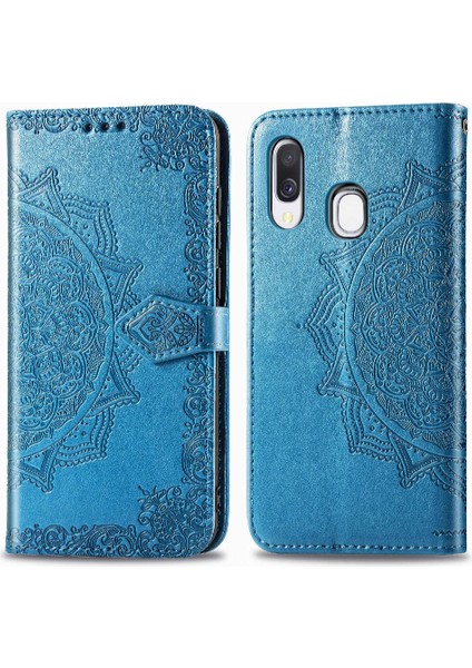 Samsung A40 Flip Zarif Desen Iş Deri Telefon Kılıfı (Yurt Dışından) indirimleri