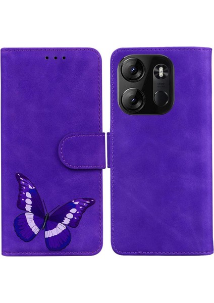 Tecno Spark Go 2023 Flip Folio Için Cüzdan Renk Baskılı Kart Telefon Kılıfı (Yurt Dışından)