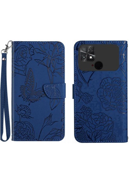 Xiaomi Poco C40 Darbeye Deri Pu Deri Çevirin Telefon Kılıfı (Yurt Dışından)