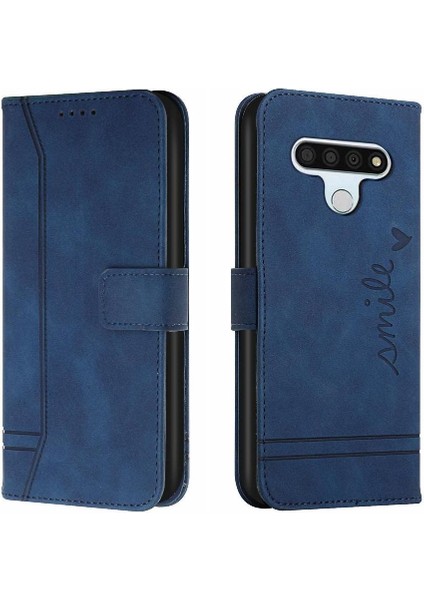 Lg Stylo 6 Kart Yuvaları Için El Kayışı Flip Folio Cüzdan Pu Telefon Kılıfı (Yurt Dışından)