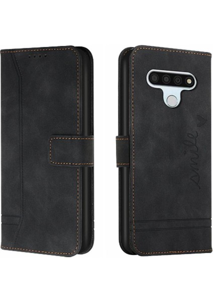 Lg Stylo 6 Kart Yuvaları Için El Kayışı Flip Folio Cüzdan Pu Telefon Kılıfı (Yurt Dışından)