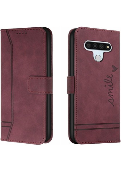 Lg Stylo 6 Kart Yuvaları Için El Kayışı Flip Folio Cüzdan Pu Telefon Kılıfı (Yurt Dışından)