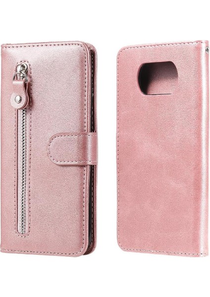 Xiaomi Poco X3 Nfc Fermuar Kart Yuvası Tutucular Koruyucu Telefon Kılıfı (Yurt Dışından)