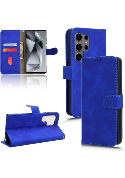 Samsung Galaxy S24 Ultra Deri Folio Flip Case Koruyucu Telefon Kılıfı (Yurt Dışından)