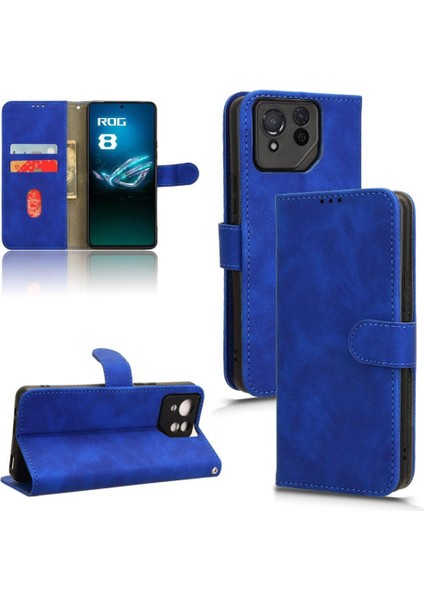 Asus Rog Telefon 8/asus Rog8 Deri Folio Flip Case ile Tam Telefon Kılıfı (Yurt Dışından)
