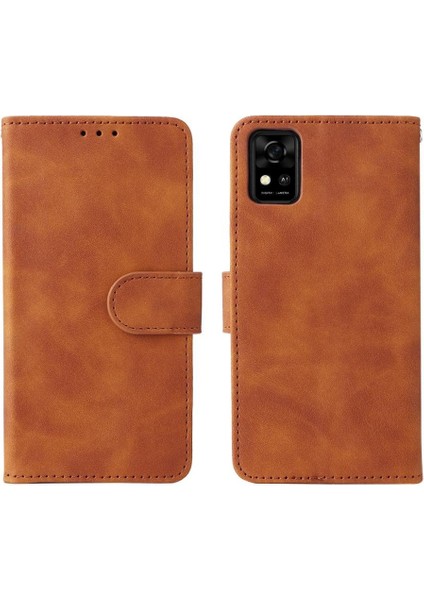 Kart Tutucu Kickstand ile Zte Blade Zte Deri Folio Flip Case Için Telefon Kılıfı (Yurt Dışından)