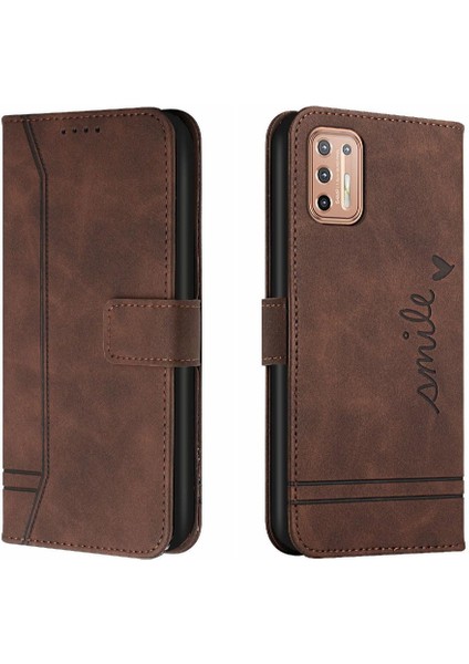 Motorola Moto G9 Artı Flip Folio Cüzdan Manyetik Kapatma Pu Için Telefon Kılıfı (Yurt Dışından) indirimleri