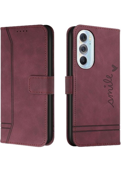 Motorola Moto X30 Pro Flip Folio Cüzdan Kart Yuvaları Için Pu Telefon Kılıfı (Yurt Dışından)