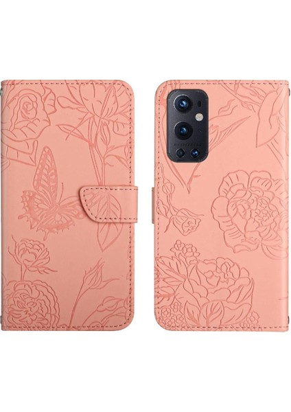 Oneplus 9 Pro Anti-Damla Koruma Çiçekler ve Kelebekler Durumda Telefon Kılıfı (Yurt Dışından)