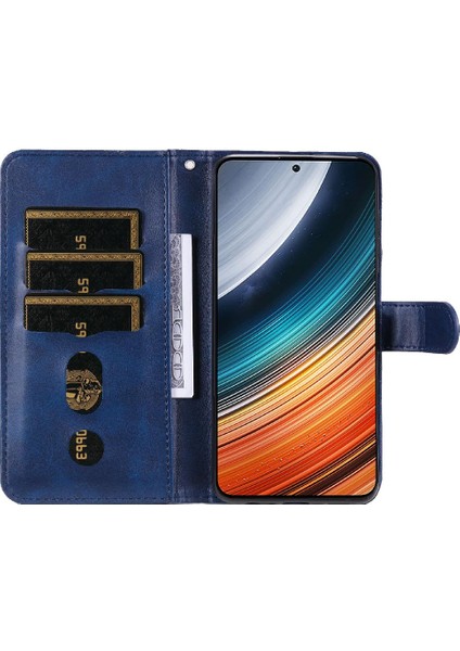 Xiaomi Poco F4 Fermuar Koruyucu Için Kart Yuvası Tutucular Deri Telefon Kılıfı (Yurt Dışından)
