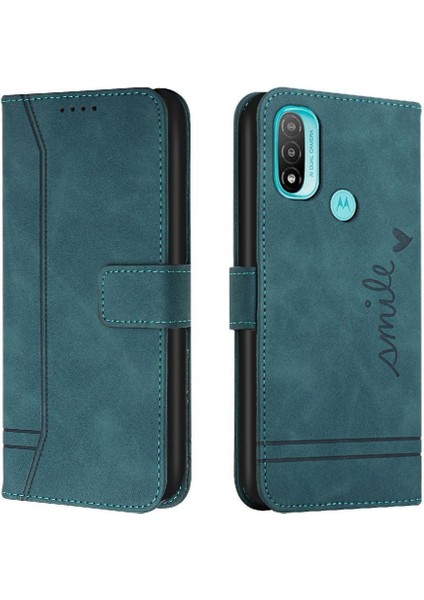 Motorola Moto E20 Flip Folio Cüzdan Kart Yuvaları Için El Telefon Kılıfı (Yurt Dışından)
