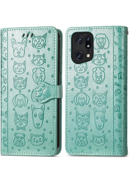 Oppo Bulmak Için X5 Pro Kısa Kayış Darbeye Deri Telefon Kılıfı (Yurt Dışından)