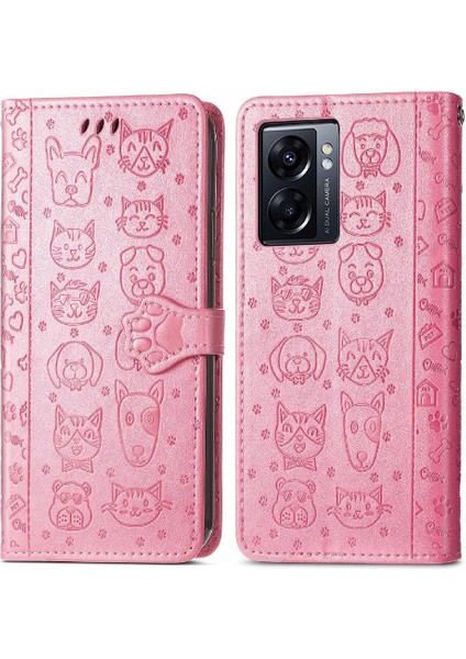 Oppo A77 Darbeye Için Kısa Kayış Karikatür Hayvanlar Durumda Telefon Kılıfı (Yurt Dışından)