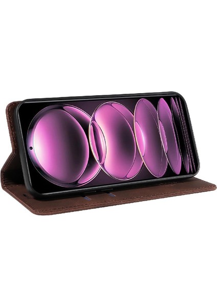 Xiaomi Redmi Için Not 12 Pro Manyetik Koruyucu Folio Cüzdan Pu Telefon Kılıfı (Yurt Dışından) modelleri