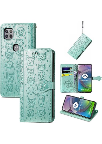 Moto G 5g Için Karikatür Hayvanlar Kısa Kayış Darbeye Telefon Kılıfı (Yurt Dışından) modelleri