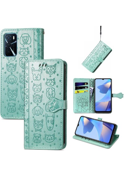 Oppo A16 Flip Için Karikatür Hayvanlar Darbeye Kısa Kayış Telefon Kılıfı (Yurt Dışından) fiyatları