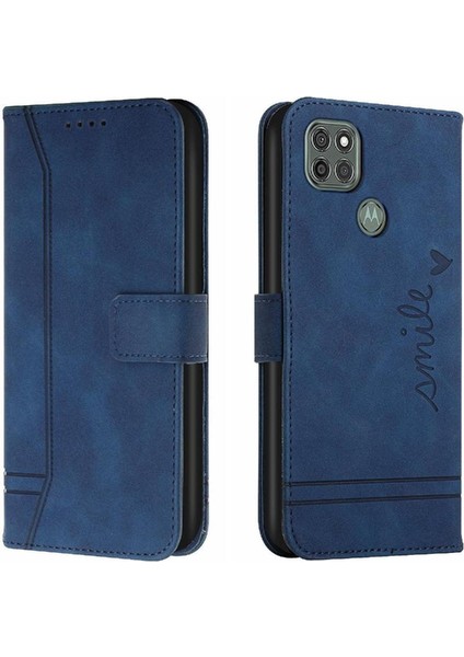 Motorola Moto G9 Güç Flip Folio Cüzdan Kart Yuvaları Için Telefon Kılıfı (Yurt Dışından)