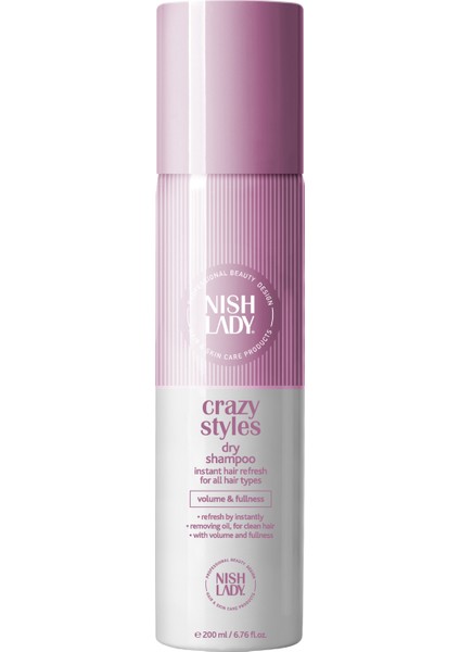 Nıshlady Dry Shampoo / Kuru Şampuan Doğal Görünüm 200 ml