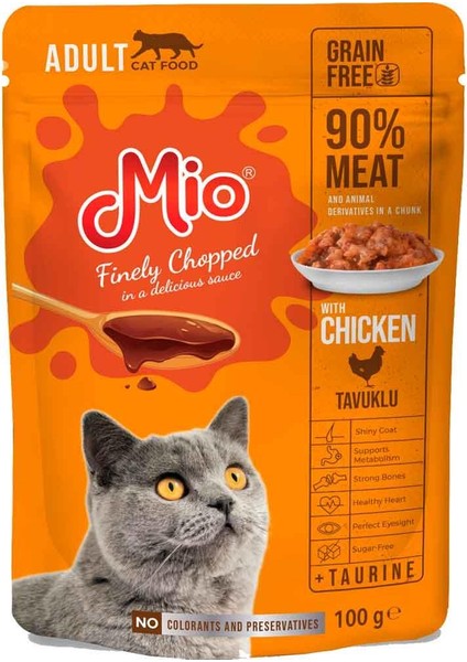 Kedi Yaş Mama Tavuk Etli 100 gr