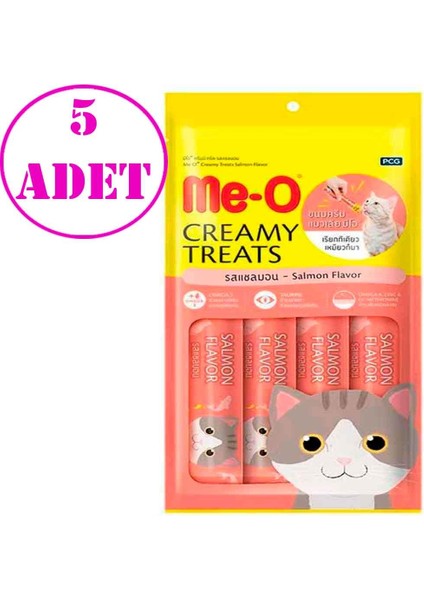 Meo Somonlu Krema Kedi Ödülü Kedi Çorbası 4x15 gr 5 AD