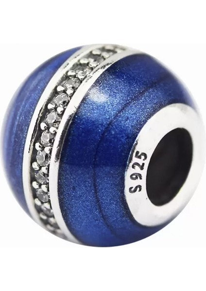Mavi Gümüş Charm NUR-BL01157