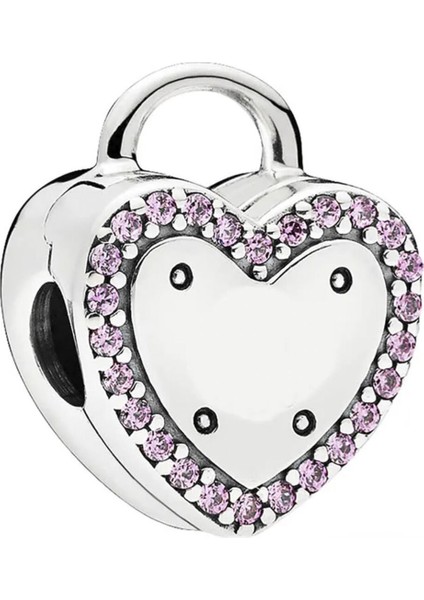 Kalp Gümüş Charm NUR-BL01170