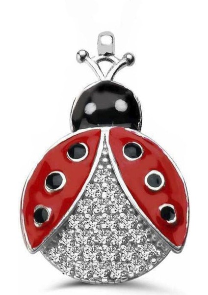 Uğur Böceği Gümüş Charm NUR-BL12474