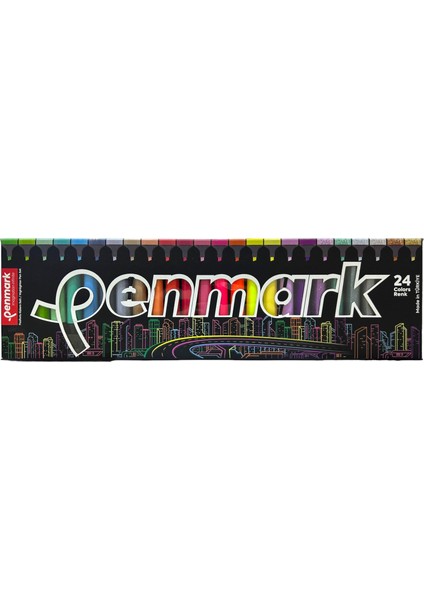 Fosforlu Kalem 16'lı Süper Kutu 4 Neon 4 Pastel 4 Tropik 4 Simli