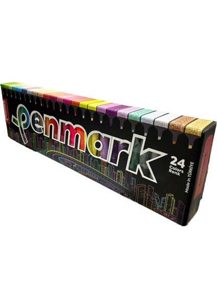 Fosforlu Kalem 16'lı Süper Kutu 4 Neon 4 Pastel 4 Tropik 4 Simli modelleri