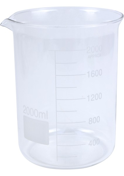 Beherglas 2000 ml Cam Kısa Form