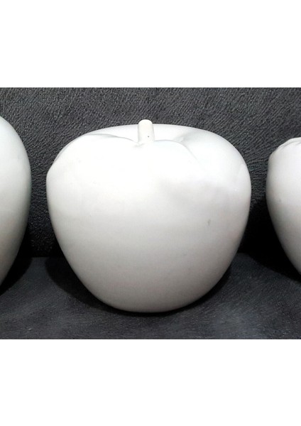 8cm Elma Silikon Kalıp K-888, Kokulu Taş Sabun Alçı Mum Kalıbı