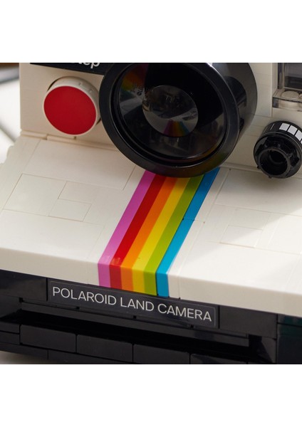 LEGO® Ideas Polaroid OneStep SX-70 Kamera 21345 - Fotoğraf Meraklısı Yetişkinler için Koleksiyonluk ve Sergilenebilir Yaratıcı Model Yapım Seti (516 Parça)