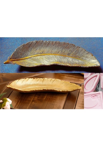 3 Boyutlu 25CM Tüy Tabak Sunumluk Mumluk Silikon Kalıp K-898