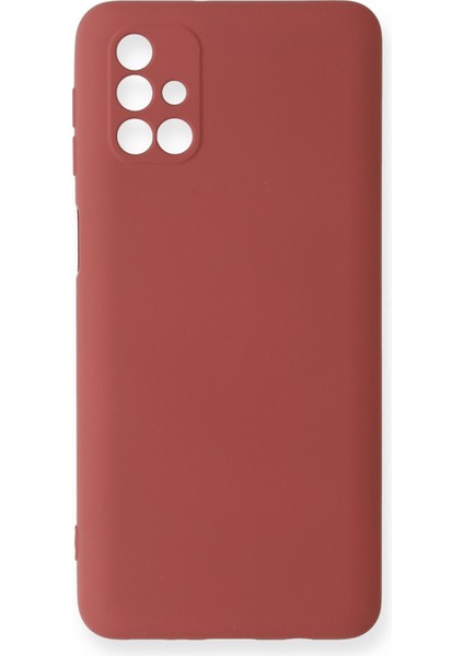 Samsung Galaxy M31S Kılıf Nano Içi Kadife Silikon - Kiremit 300099
