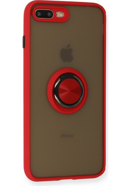 Iphone 7 Plus Kılıf Montreal Yüzüklü Silikon Kapak - Kırmızı 300099 fiyatları