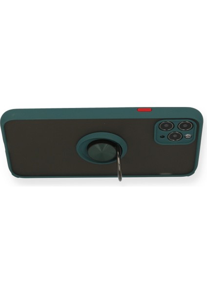 Iphone 11 Pro Kılıf Montreal Yüzüklü Silikon Kapak - Yeşil 300099 modelleri