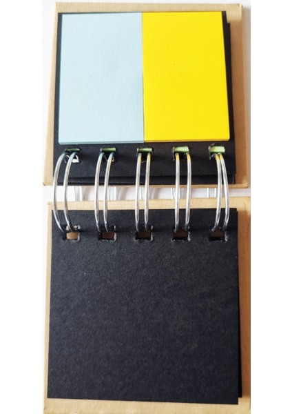 Tükenmeyen Yapışkan Postit Spiralli Mini Not Defteri Şeklinde 12 Parça 20'şer Sayfa 240 Adet 10X8CM modelleri