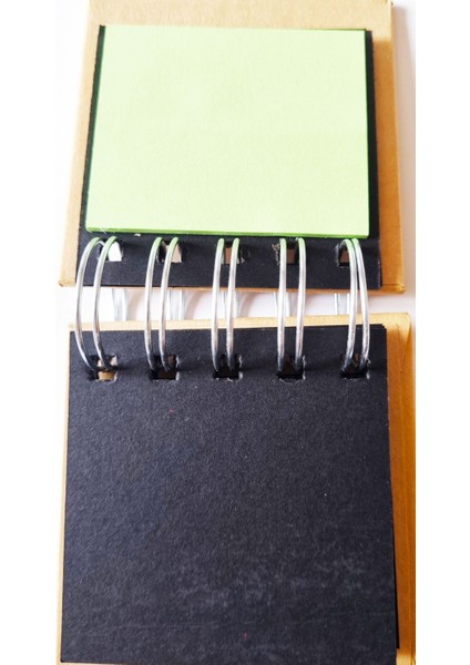 Tükenmeyen Yapışkan Postit Spiralli Mini Not Defteri Şeklinde 12 Parça 20'şer Sayfa 240 Adet 10X8CM indirimleri